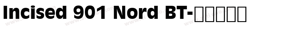 Incised 901 Nord BT字体转换